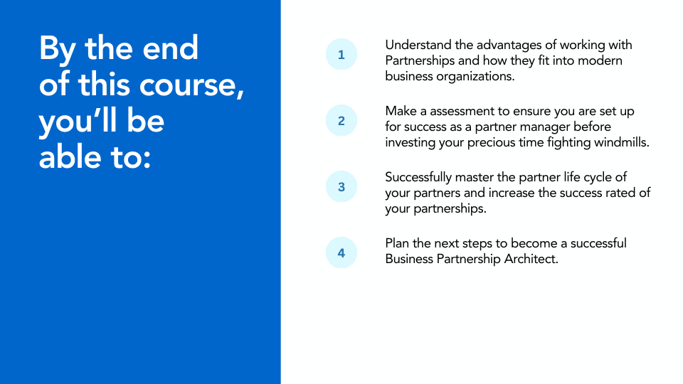 Partner Manager Course Content Preview - View 2